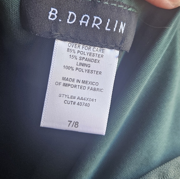 Green B Darlin Dress Sz 7/8 - Picture 6 of 8